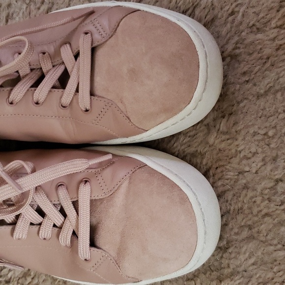Vince pink leather lace up sneakers,  women's size 5.5 - Picture 3 of 9